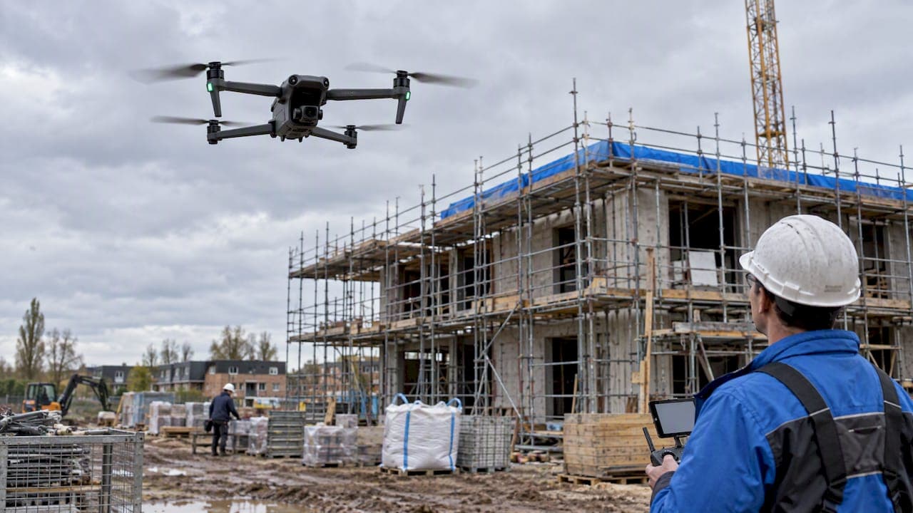 Timelapse van je bouwproject met een drone: zo werkt het